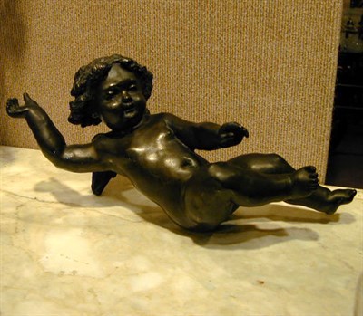 Lot 127 - Victorian Cast Metal Putto