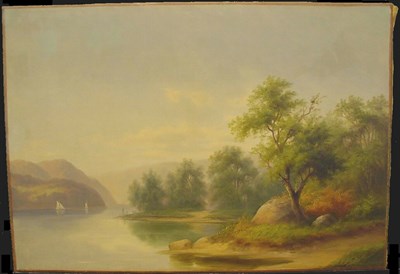 Lot 25A - Hudson River School 19th Century RIVER...