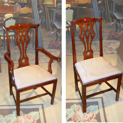 Lot 771 - Set of Twelve George III Style Mahogany Dining...