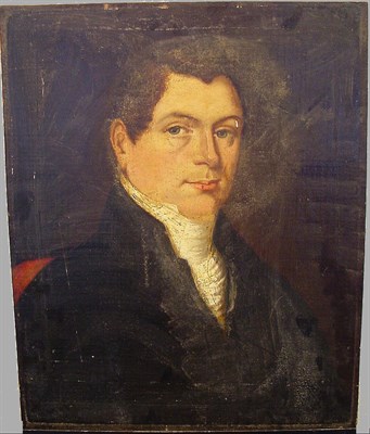 Lot 1 - American School 19th Century PORTRAIT OF A MAN...