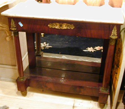 Lot 194 - Empire Style Gilt-Bronze Mounted Marble Top...