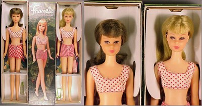 Lot 51 - Blonde Francie With original hair string,...