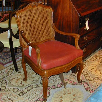 Lot 475 - Pair of Regence Style Upholstered Mahogany...