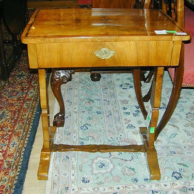 Lot 395 - Biedermeier Style Mahogany Side Table