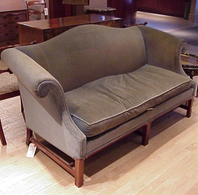 Lot 403 - Georgian Style Upholstered Mahogany Settee