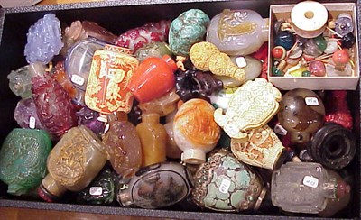 Lot 727 - Group of Chinese and Japanese Snuff Bottles...