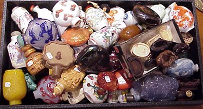 Lot 729 - Group of Chinese and Japanese Snuff Bottles...