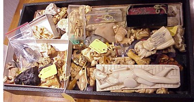 Lot 734 - Group of Chinese and Japanese Bone and Ivory...