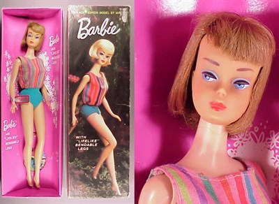 Lot 191 - Ash Blonde American Girl Barbie Slightly...