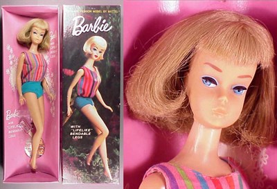 Lot 96 - Ash Blonde American Girl Barbie Longer hair...