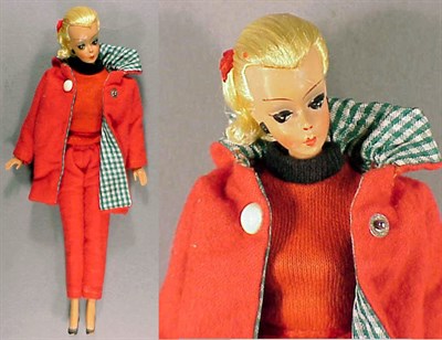 Lot 106 - Blonde 7 1/2 Inch Bild-Lilli Hair in original...