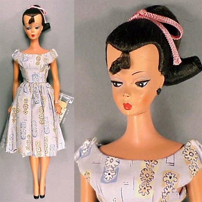 Lot 120 - Brunette 11 1/2 Inch Bild-Lilli Hair in...