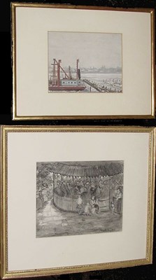 Lot 43 - Jerome Myers American, 1867-1940 THE RIVER,...