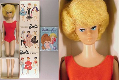 Lot 233 - Light Blonde Side Part Bubble Cut Barbie...