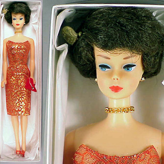 Lot 36 - Japanese Brunette (Black) Side Part Bubble Cut...
