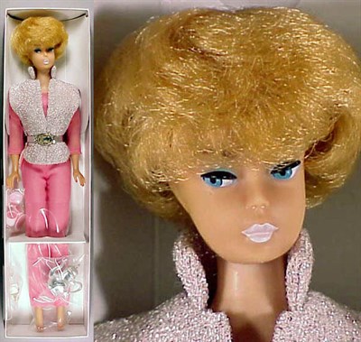 Lot 100 - Blonde Bubble Cut Barbie White lips (White...