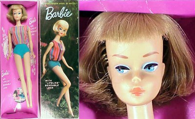 Lot 58 - Blonde American Girl Barbie Original swimsuit,...