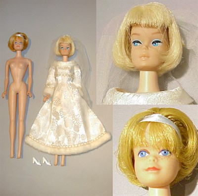 Lot 165 - Light Blonde American Girl Barbie Buttery lips,...