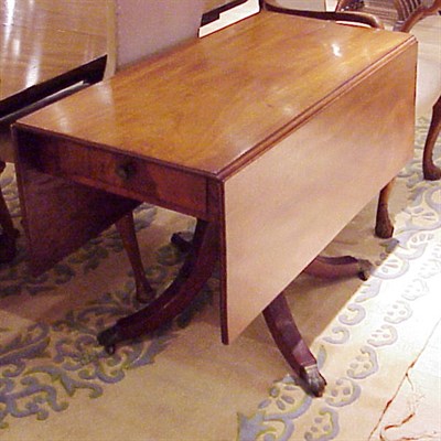 Lot 563 - Regency Style Mahogany Drop-Leaf Table