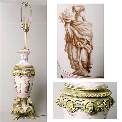 Lot 257 - Pair of Renaissance Style Gilt-Bronze Mounted...