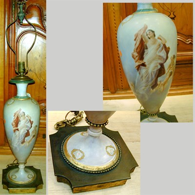 Lot 255 - Sevres Style Porcelain Vase Of tall ovoid form,...