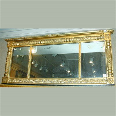 Lot 223 - Classical Gilt-Wood Overmantel Mirror