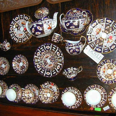 Lot 758 - Assembled Derby Porcelain Partial Dinner...
