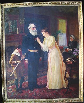 Lot 28 - Carl Hirschberg 1854-1923 THE VETERAN Signed...