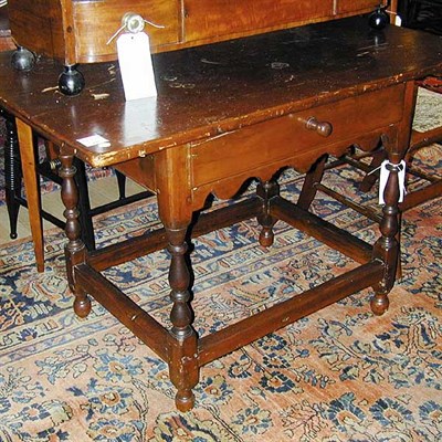 Lot 154 - American Maple and Pine Tavern Table New...