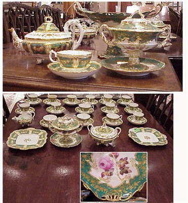 Lot 425 - Assembled English Porcelain Dessert Service...