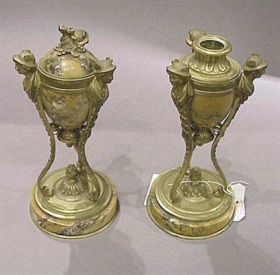 Lot 379 - Pair of Neoclassical Style Gilt-Bronze and...