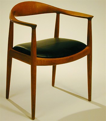Lot 97 - Set of Four Teak Armchairs Designed by Hans...