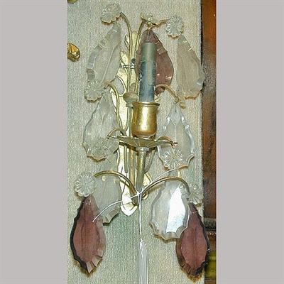 Lot 365 - Pair of Louis XV Style Gilt-Metal Single-Light...