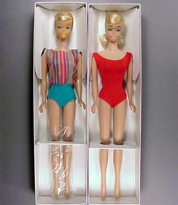 Lot 184 - Platinum Swirl Barbie Original hair ribbon,...