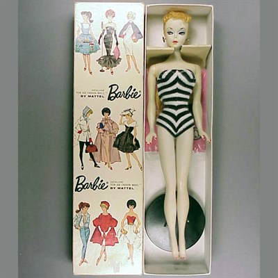 Lot 190 - #1 Blonde Ponytail Barbie Hair in braid, hoop...