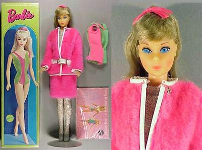 Lot 240 - Blonde Standard Barbie Original hair ribbon,...