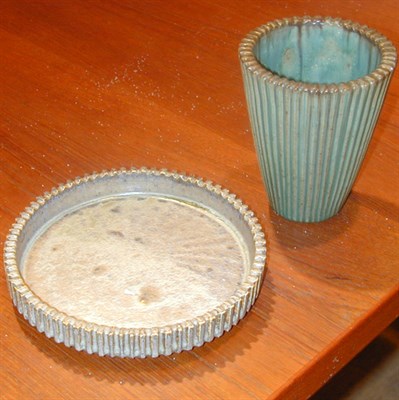 Lot 108 - Pottery Vase and Bowl Designed by Arne Bang...