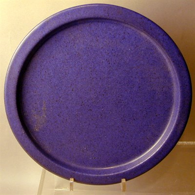 Lot 112 - Saxbo Pottery Plate Dark blue matte glaze,...