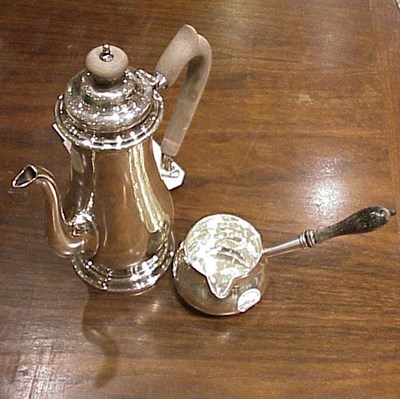 Lot 467 - Sterling Silver Teapot and Sauceboat Total...