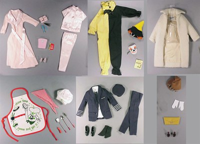 Lot 201 - Miscellaneous Group of Barbie and Ken Clothing...