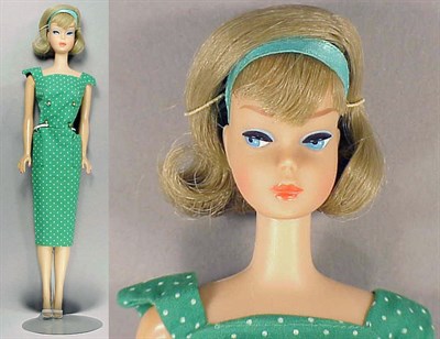 Lot 220 - Ash Blonde Side Part American Girl Barbie...