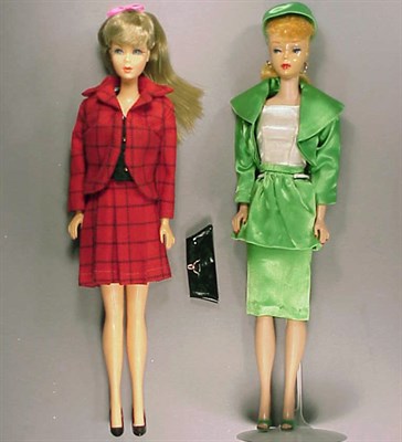 Lot 181 - #5 Blonde Ponytail Barbie Red lips, greasy...