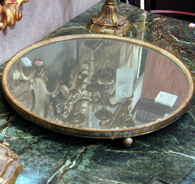 Lot 581 - Napoleon III bronze Mirrored Plateau