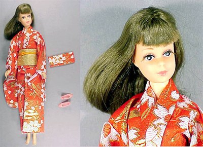 Lot 35 - Japanese Brunette Francie Plastic still on...