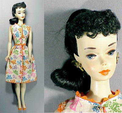 Lot 13 - #3 Brunette Ponytail Barbie Dark eyeshadow, in...