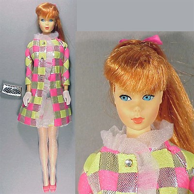 Lot 161 - Rare Titian Standard Barbie Original hair bow,...