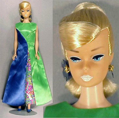 Lot 250 - Platinum Swirl Barbie Original hair ribbon and...
