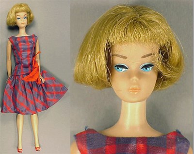 Lot 1 - Ash Blonde American Girl Barbie Buttery lips,...