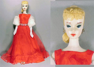 Lot 125 - #3 Blonde Ponytail Barbie Hair in braid, smoky...