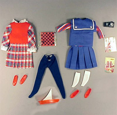 Lot 72 - Group of Four Barbie Outfits Comprising #1928...